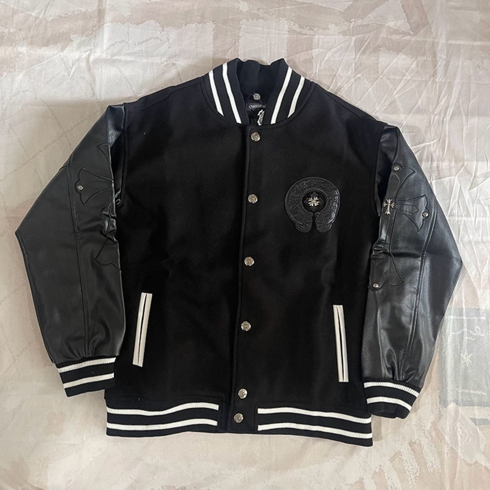 Chrome Hearts Classic Cross Metallic Black Jacket